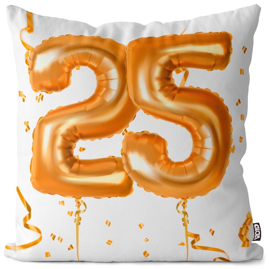 

VOID Party Balloons Celebrations 25 Чехол на подушку Полиэстер Водонепроницаемая подушка для улицы и дома Размер: 60 x 60 см