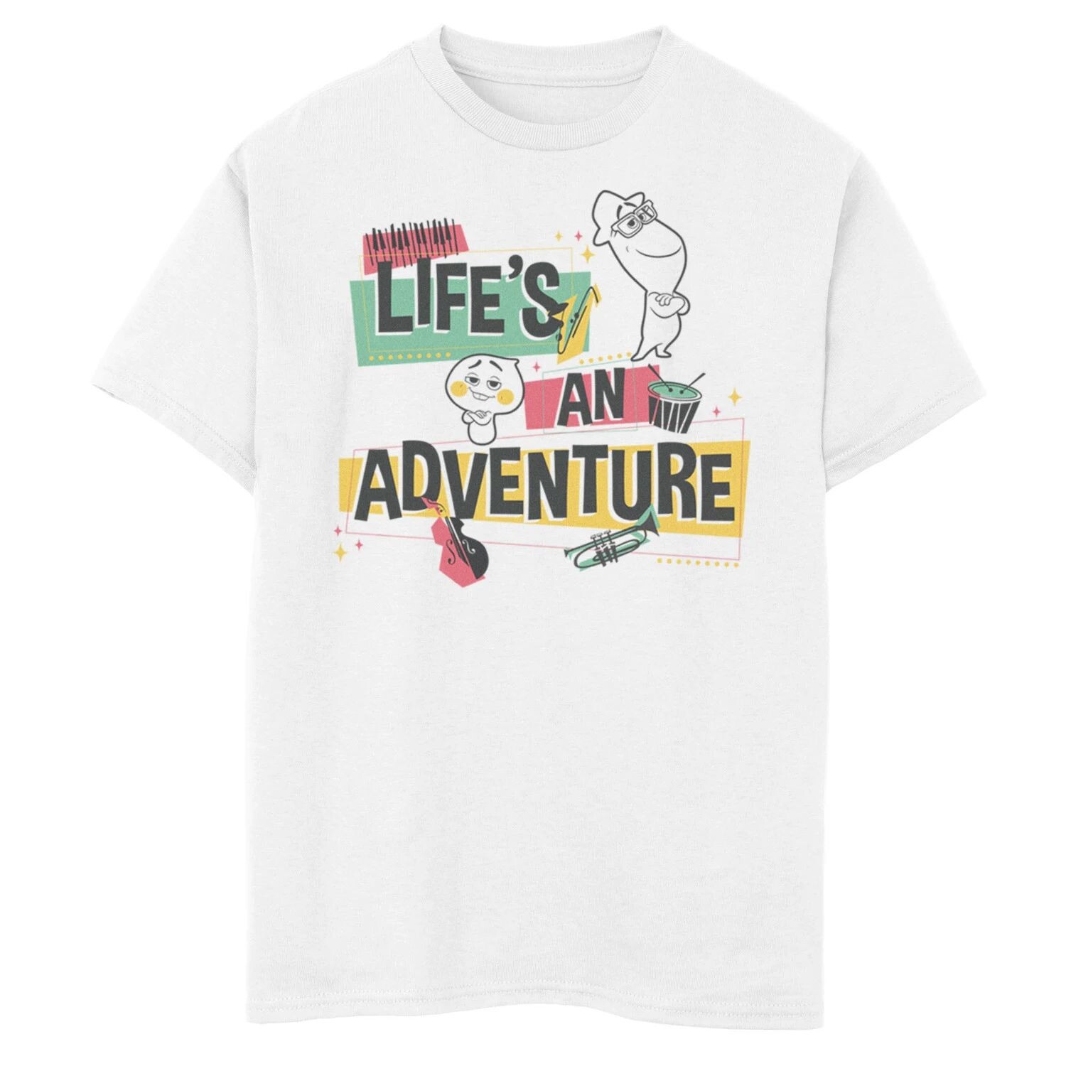 

Футболка с рисунком Disney/Pixar's Soul Boys 8–20 Life's An Adventure Disney / Pixar