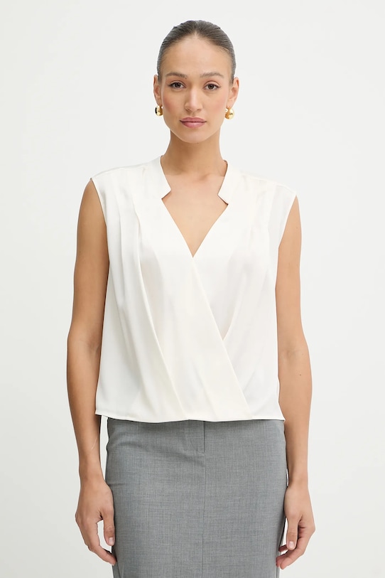 

Шелковая блузка basina BOSS, бежевый