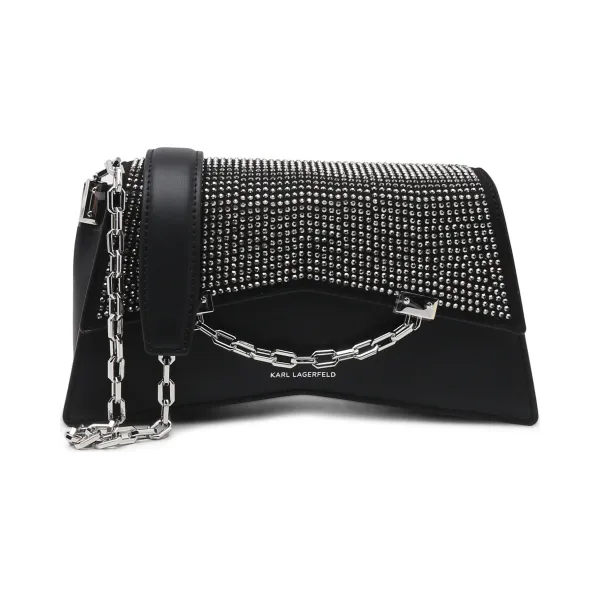 

Кожаная сумка через плечо k/seven 2.0 sp cb со стразами Karl Lagerfeld, черный