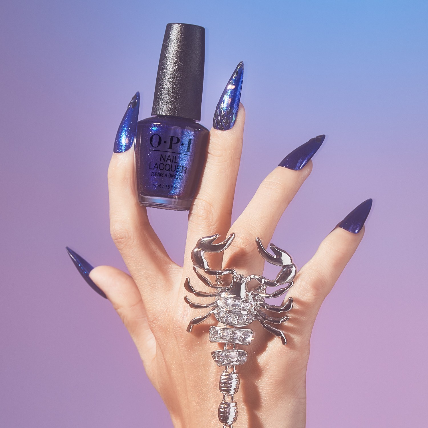 Лак для ногтей hidden prism big zodiac energy nail lacquer Opi, scorpio seduction, объем 15 мл — фото 2