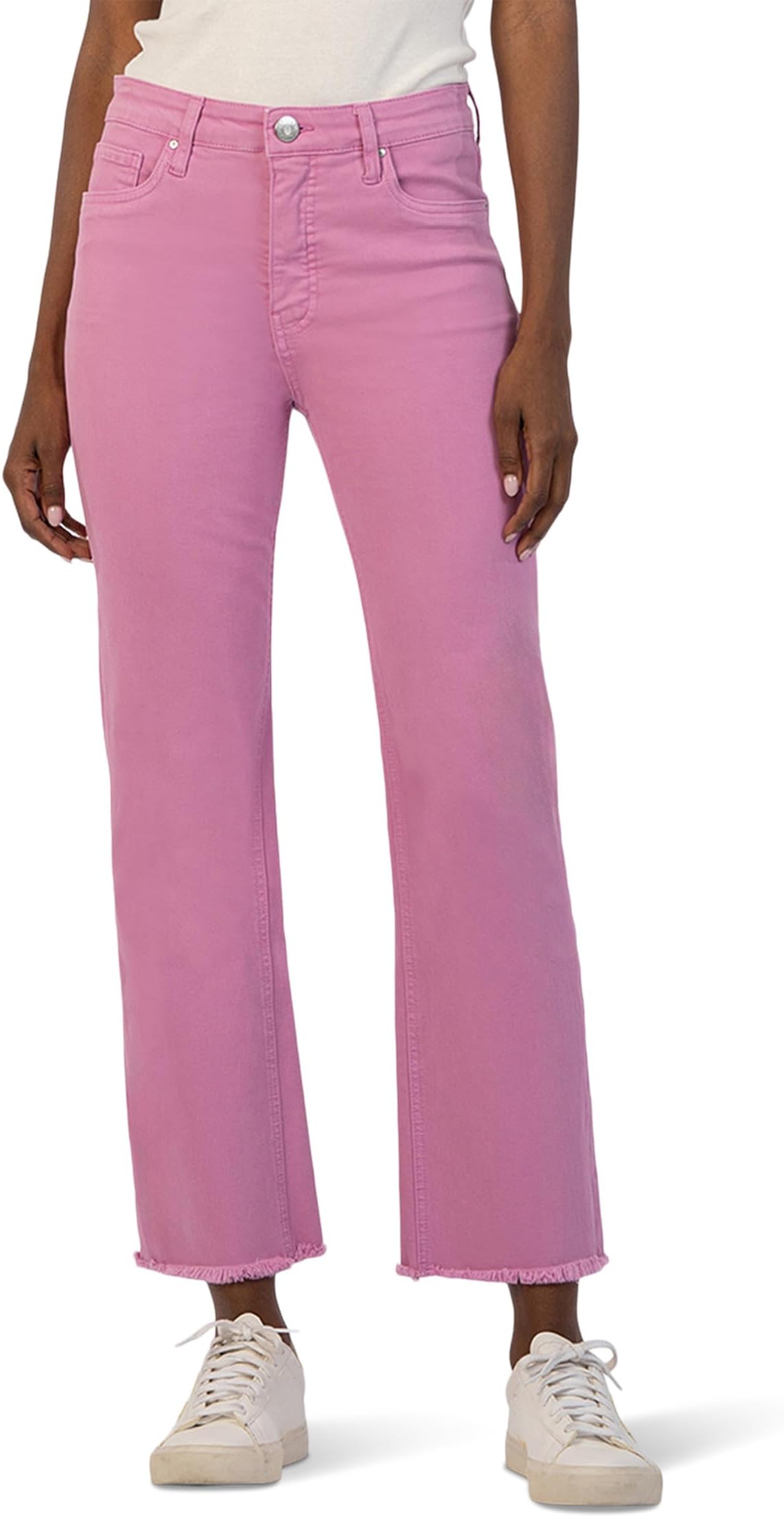 

Джинсы KUT from the Kloth Kelsey High-Rise Fab Ab Ankle Flare-Nset Leg In Lavander, цвет Lavander