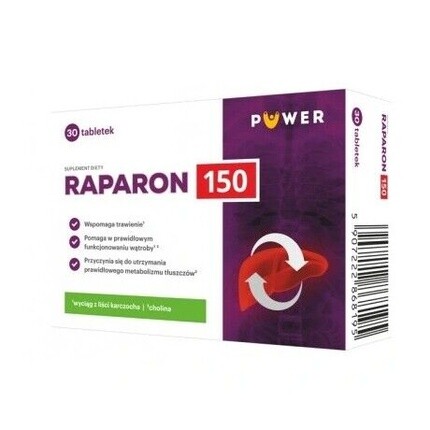 

Raparon 150 Таблетки с корнем черной редьки и листьями артишока, 30 таблеток Puwer