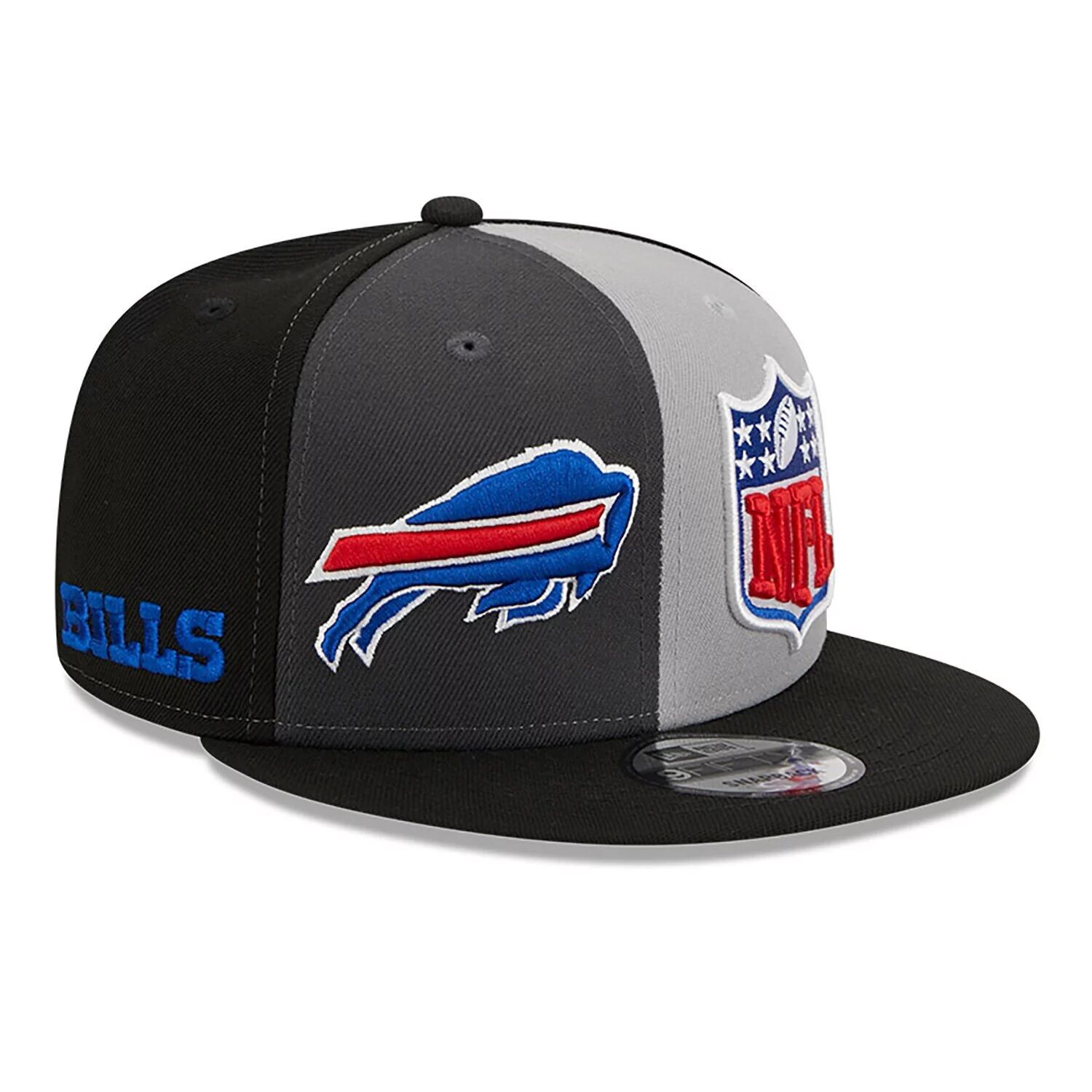 

Мужская кепка New Era черного/серого цвета Buffalo Bills 2023 Sideline 9FIFTY Snapback