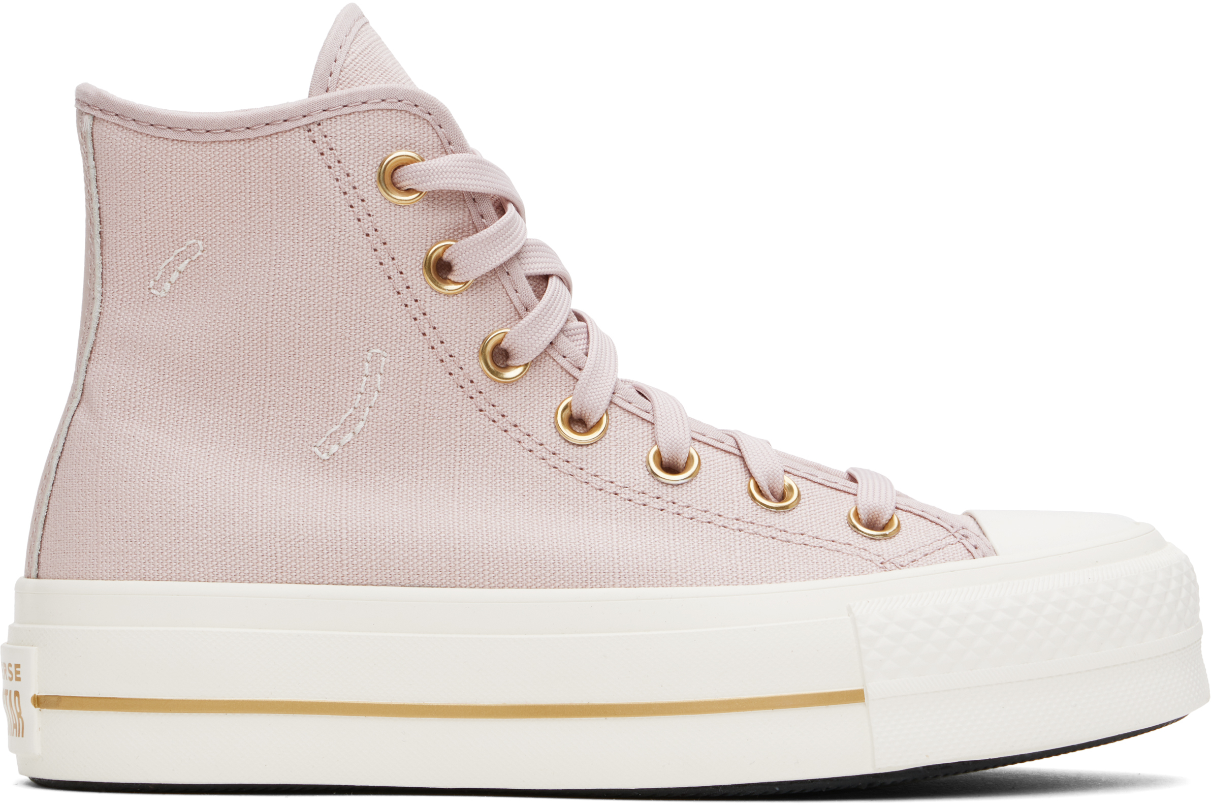 Розовые кроссовки Chuck Taylor All Star Lift Platform Tailored Lines High Top Converse