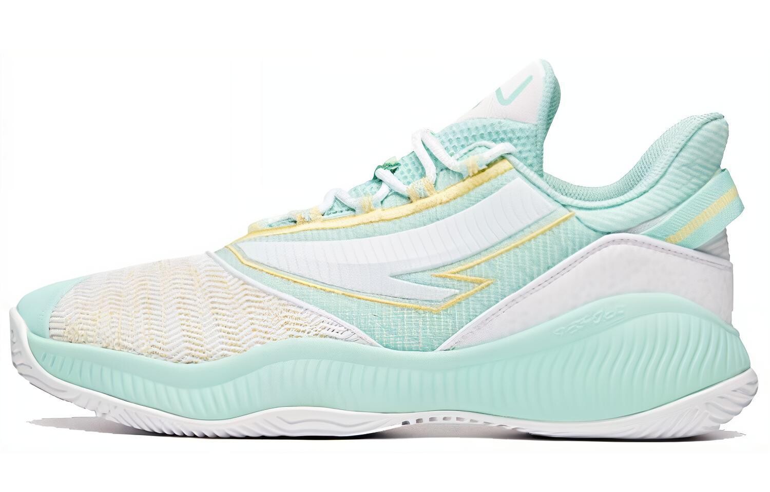 

Баскетбольные кроссовки мужские с низким верхом белые/зеленые/желтые Anta