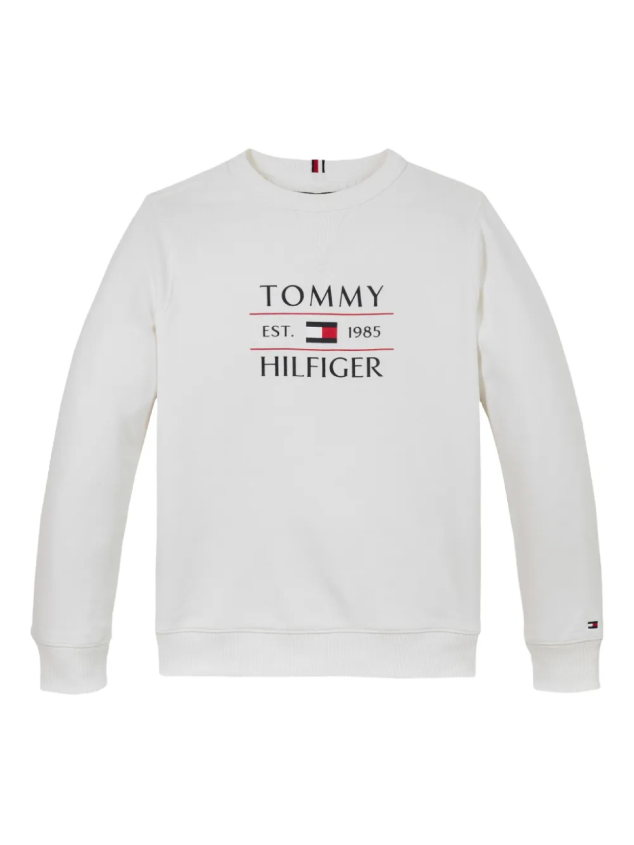 

Толстовка с круглым вырезом и логотипом Tommy Hilfiger Junior, белый