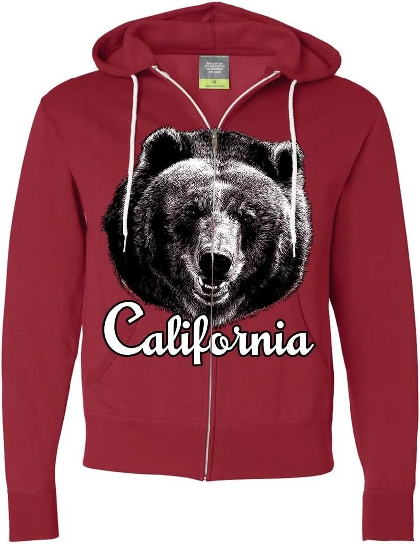 

Толстовка с молнией California Grizzly Bear от Dolphin Shirt Co
