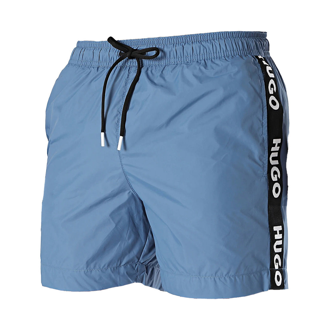 

Плавки-шорты Hugo Men's Fab Logo Taping, цвет Acai Blue Hugo Boss