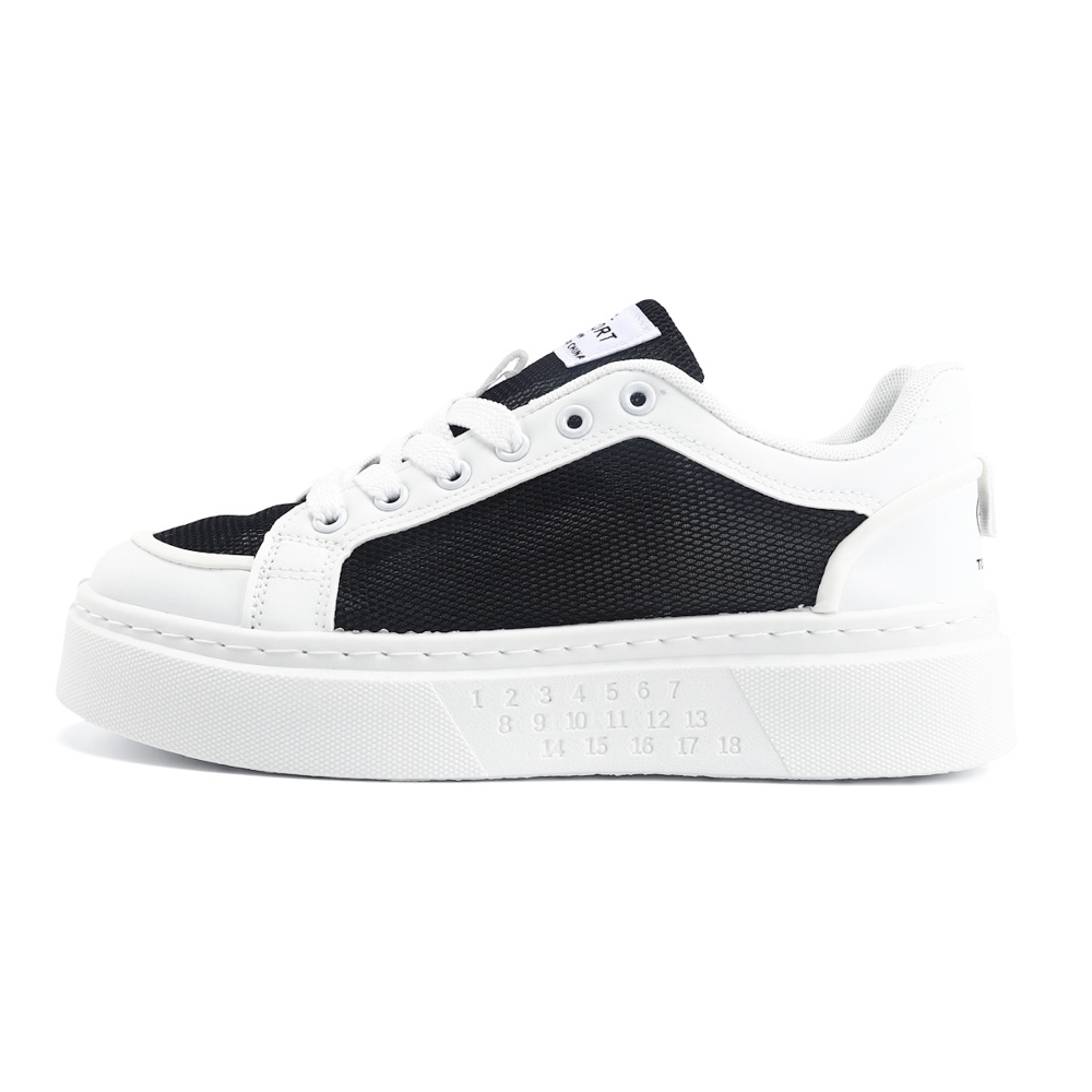 

TOM TAILOR Износостойкие и легкие низкие скейтерские кеды White Black, цвет White Black