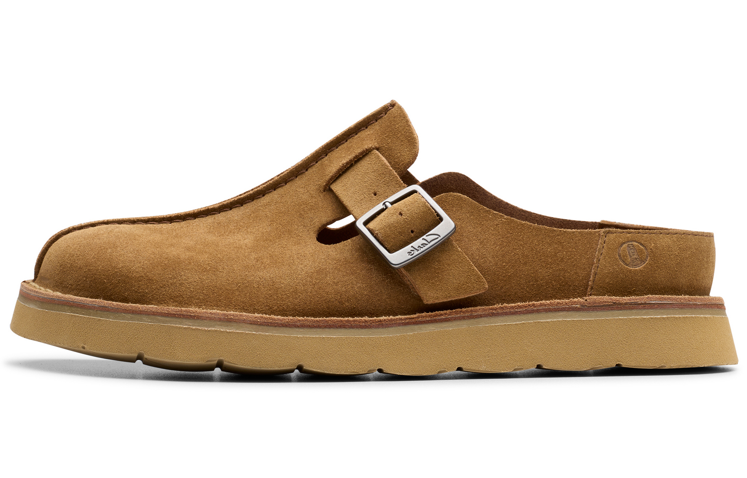 

Clarks Износостойкие мужские сандалии с закрытым носком, темно-коричневые