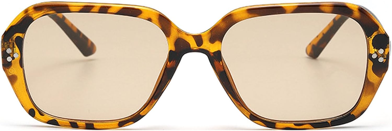 

Винтажные квадратные солнцезащитные очки для женщин, ретро-очки-пилот, модные солнцезащитные очки для женщин и мужчин, трендовые солнцезащитные очки mincl, Leopard Brown