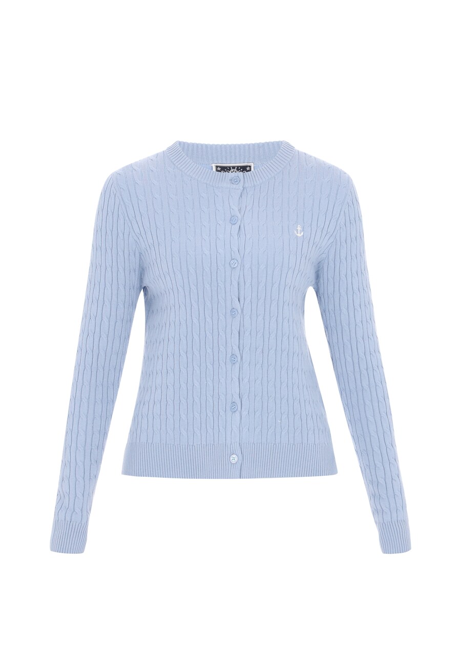 

Вязаный кардиган DreiMaster Maritim, светло-голубой