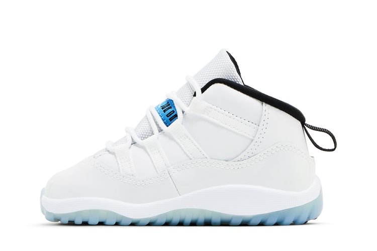 Кроссовки Air Jordan 11 Retro TD Legend Blue / Columbia2024, белый — фото 3