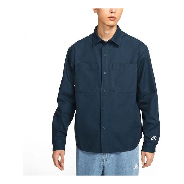 

Рубашка sb button-up 'blue' Nike, синий