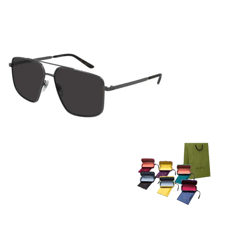 

Пилотская оправа с двойной перемычкой солнцезащитные очки GUCCI