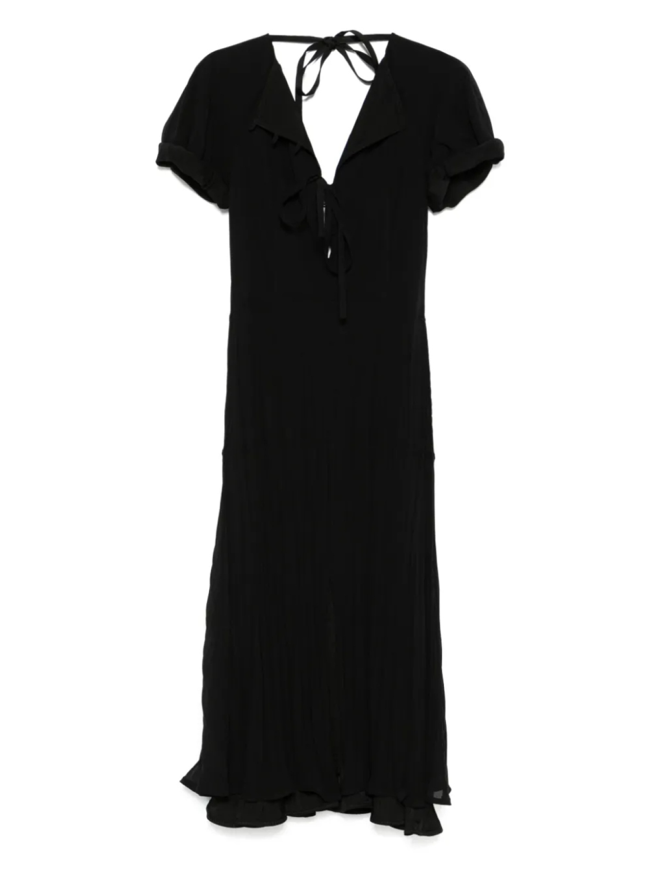 

Многослойное макси-платье Jil Sander, черный