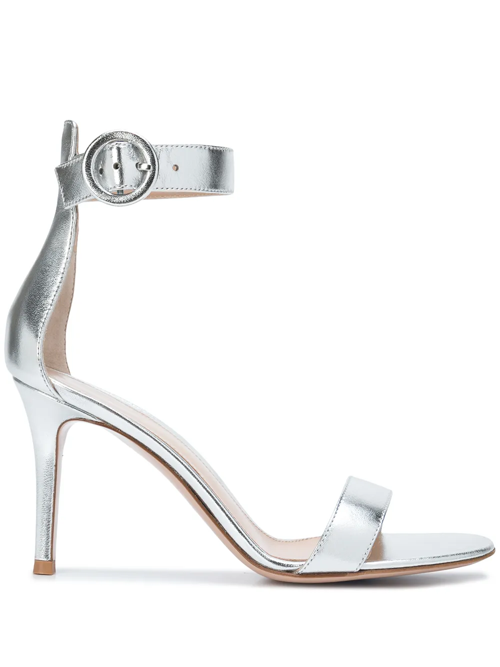 Босоножки Portofino 85 Gianvito Rossi, серебяный