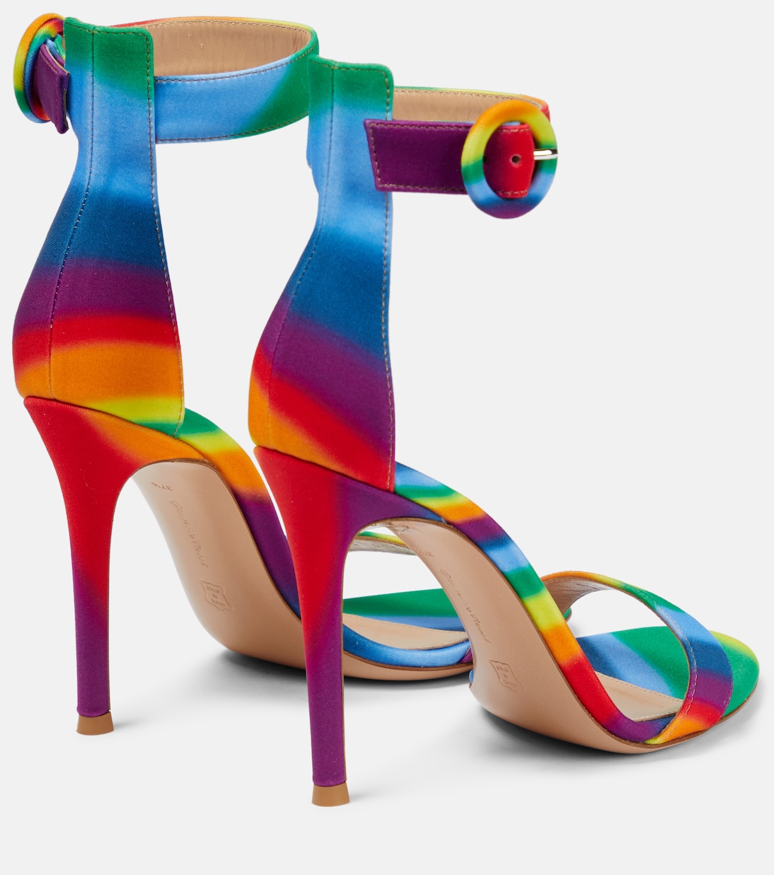 Радужные сандалии Portofino 105 Gianvito Rossi, Rainbow — фото 3