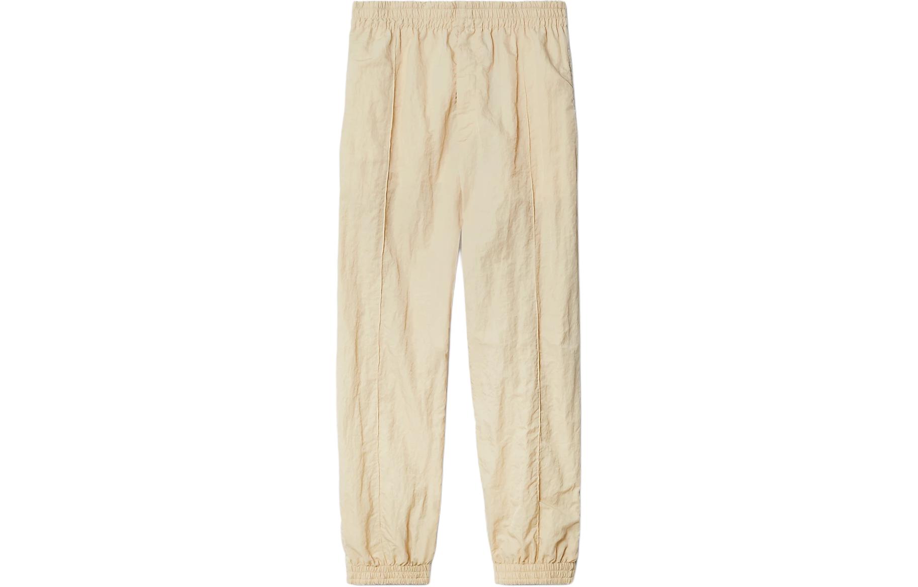 

Мятные широкие спортивные брюки Burberry, белый