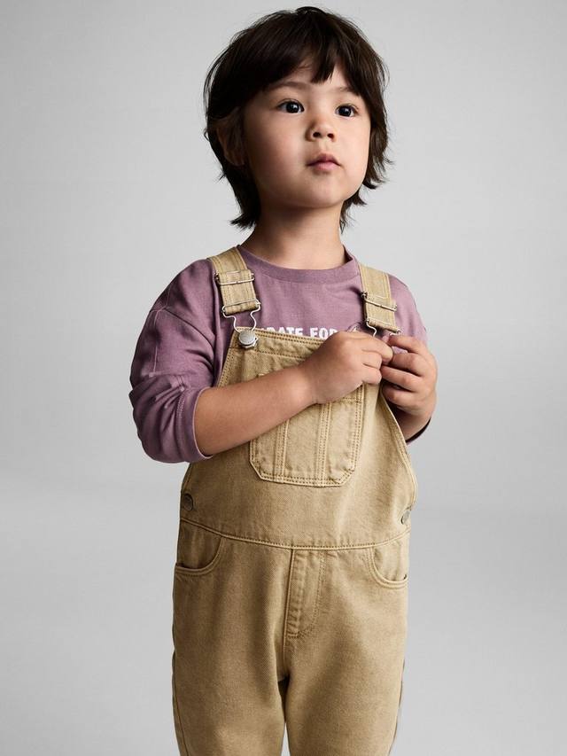 

Детские комбинезоны Delos из хлопка Mango, Medium Brown