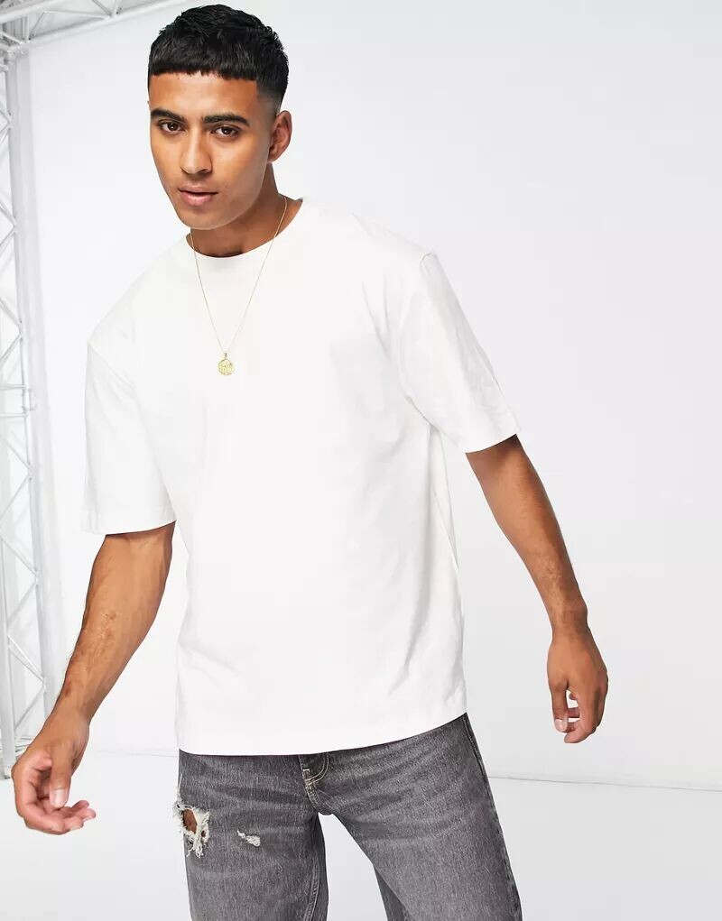 

Белая футболка оверсайз River Island