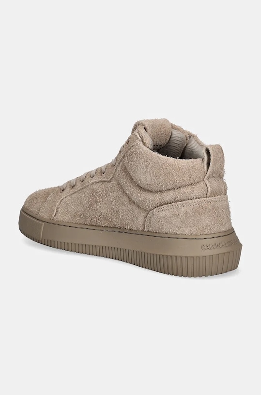 Замшевые кроссовки CHUNKY CUPSOLE HIGH SUEDE Calvin Klein Jeans, бежевый — фото 3