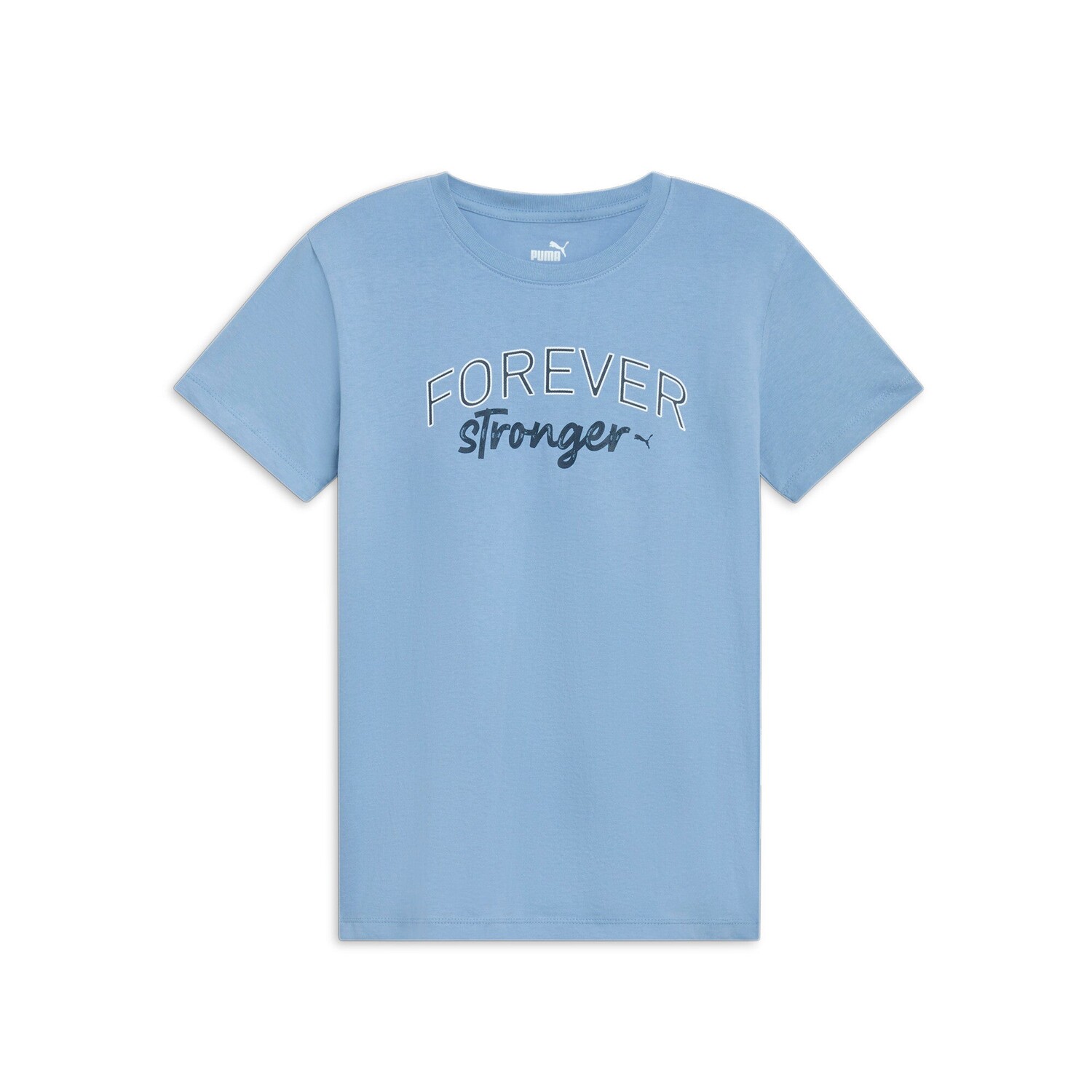 

Женская футболка PUMA Forever Stronger, цвет Zen Blue