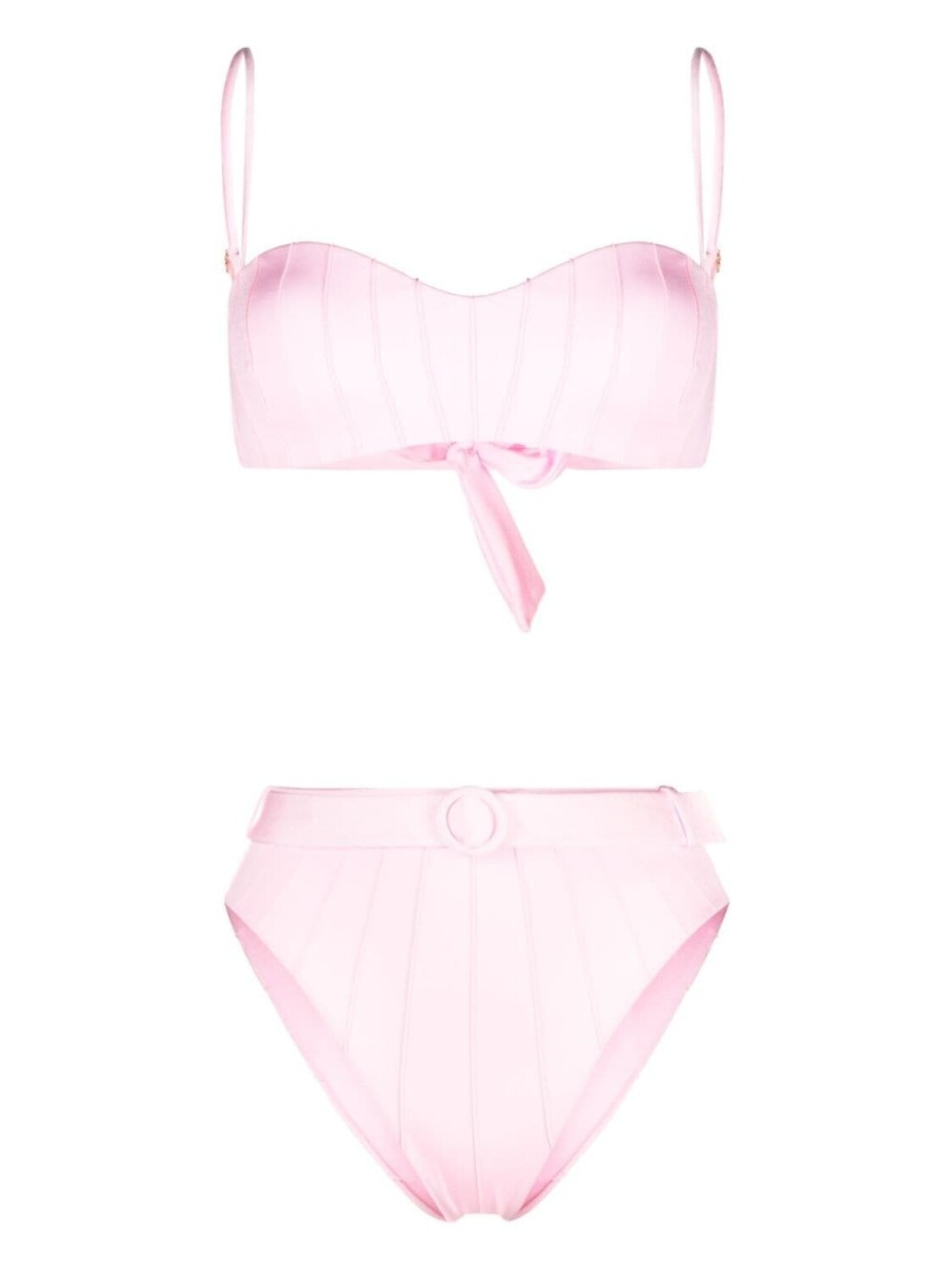 

Noire Swimwear бикини с завышенной талией, розовый