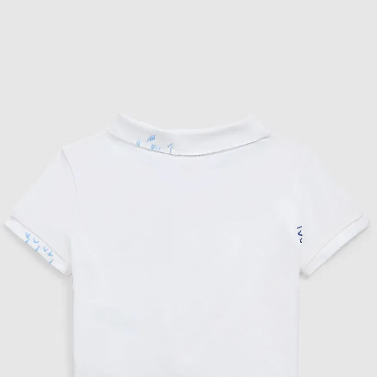Футболка Polo Ralph Lauren белая для детей — фото 4