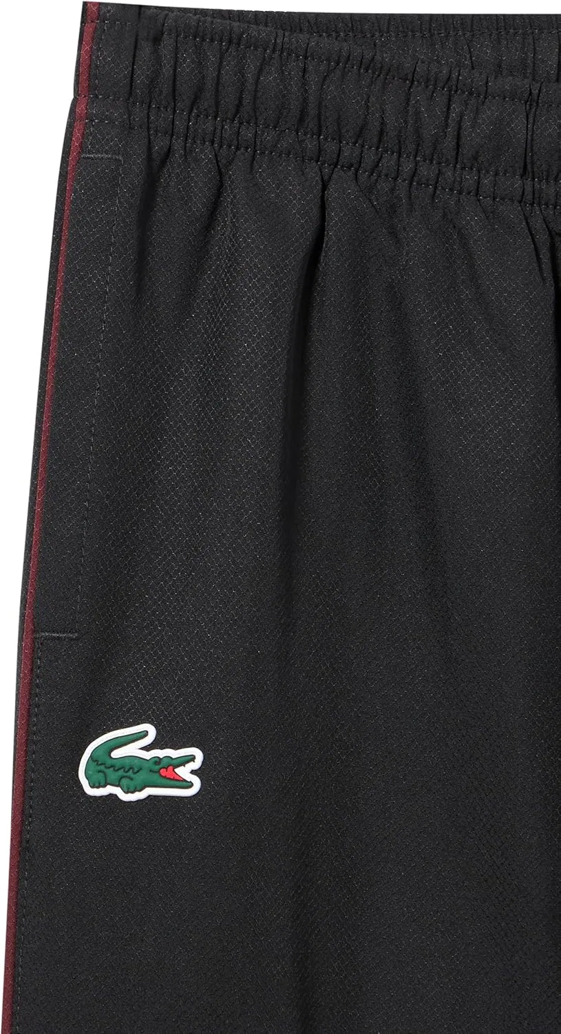 Детский спортивный костюм Lacoste, черный/бордовый — фото 2