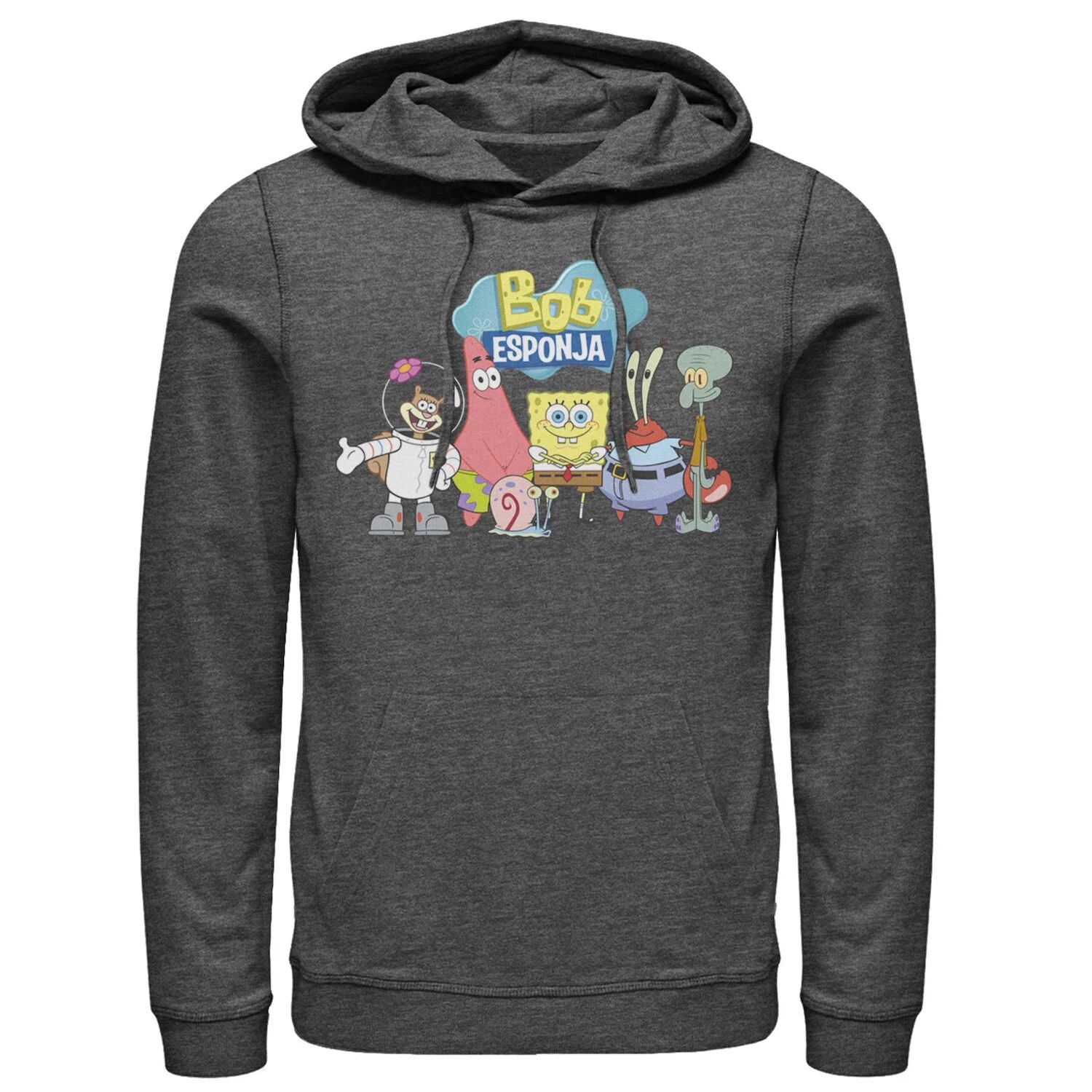 

Мужская толстовка с рисунком «Губка Боб Квадратные Штаны» Bob Esponja Happy Group Shot Nickelodeon