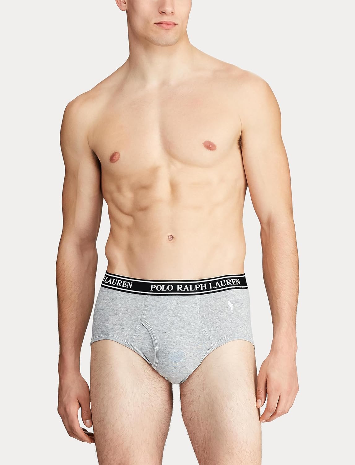 POLO RALPH LAUREN мужские трусы-боксеры Classic Fit Stretch мультипак, Black/White, Andover Heather/White, Charcoal Heather/White, Black/White - 4 Pack — фото 2