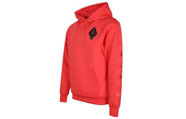 Толстовка Men's Air Jordan Casual Sports Space Cotton Red, оранжевый — фото 3
