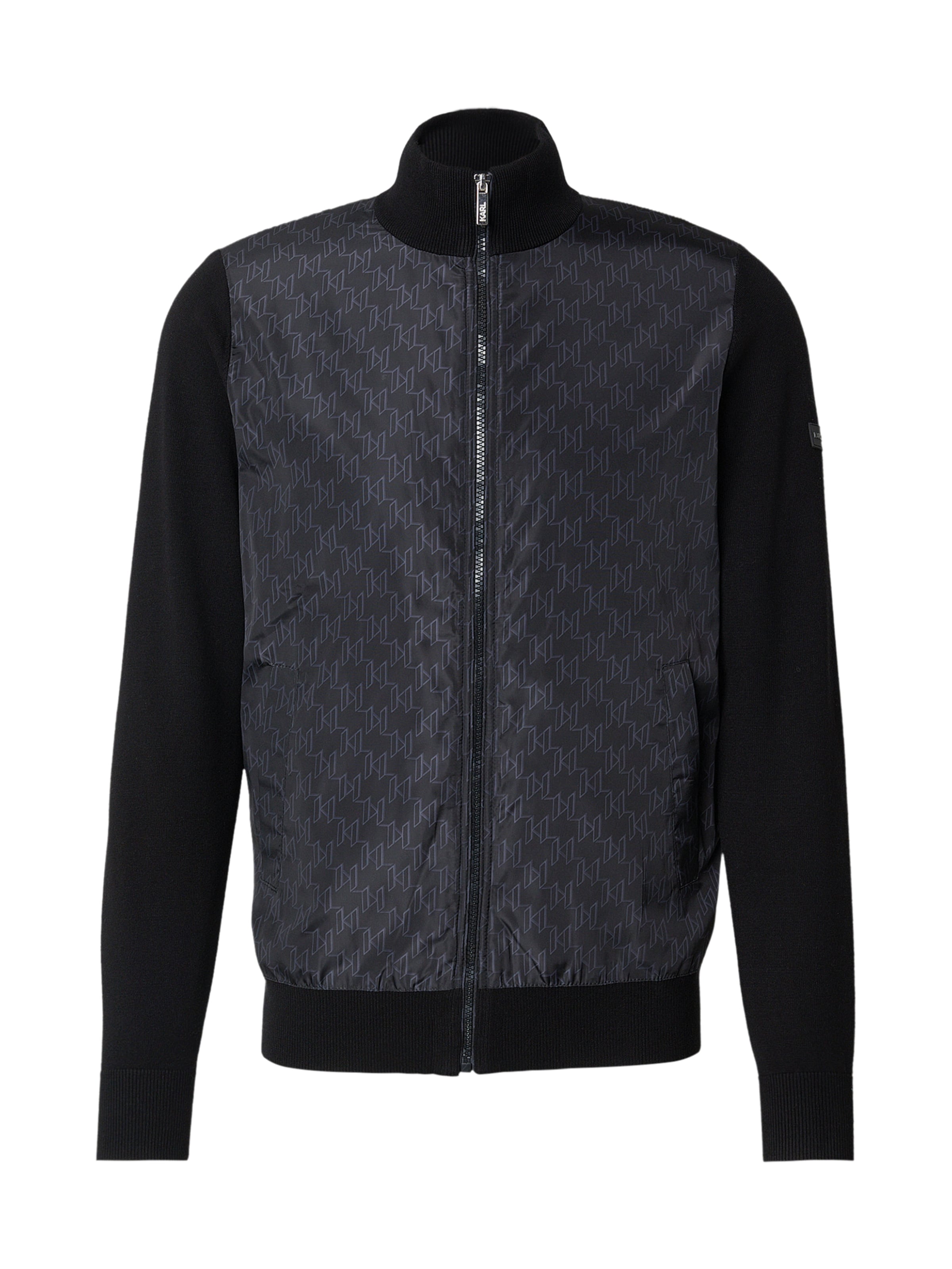 

Karl Lagerfeld Вязаный кардиган в черном цвете