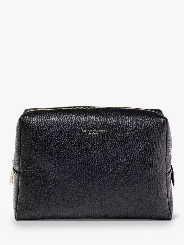 

Сумка Aspinal of London Large Pebble Leather Toiletry, черный
