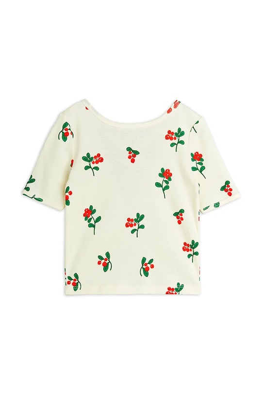 Детская хлопковая футболка Lingonberries Mini Rodini, бежевый — фото 2
