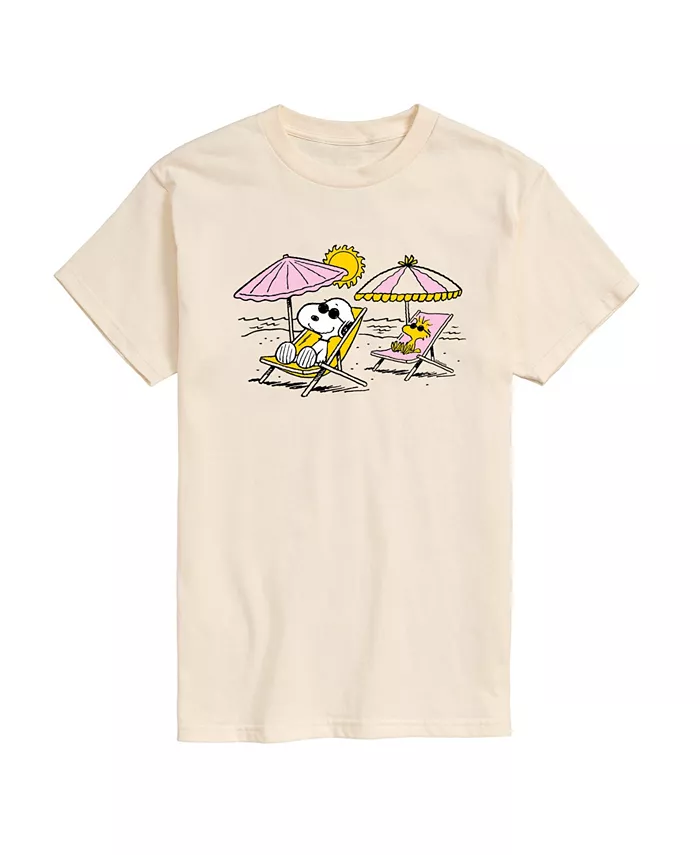 

Мужская футболка с коротким рукавом Peanuts Snoopy Beach Day AIRWAVES, желтый