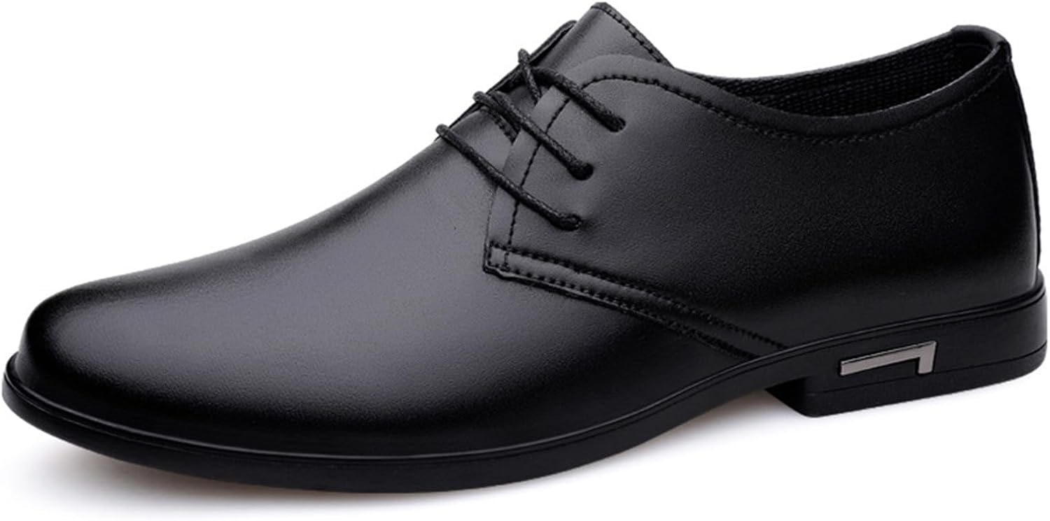 

Мужские классические туфли ADMLZQQ Оксфорды с шнуровкой для делового стиля, дерби для мужчин, черный