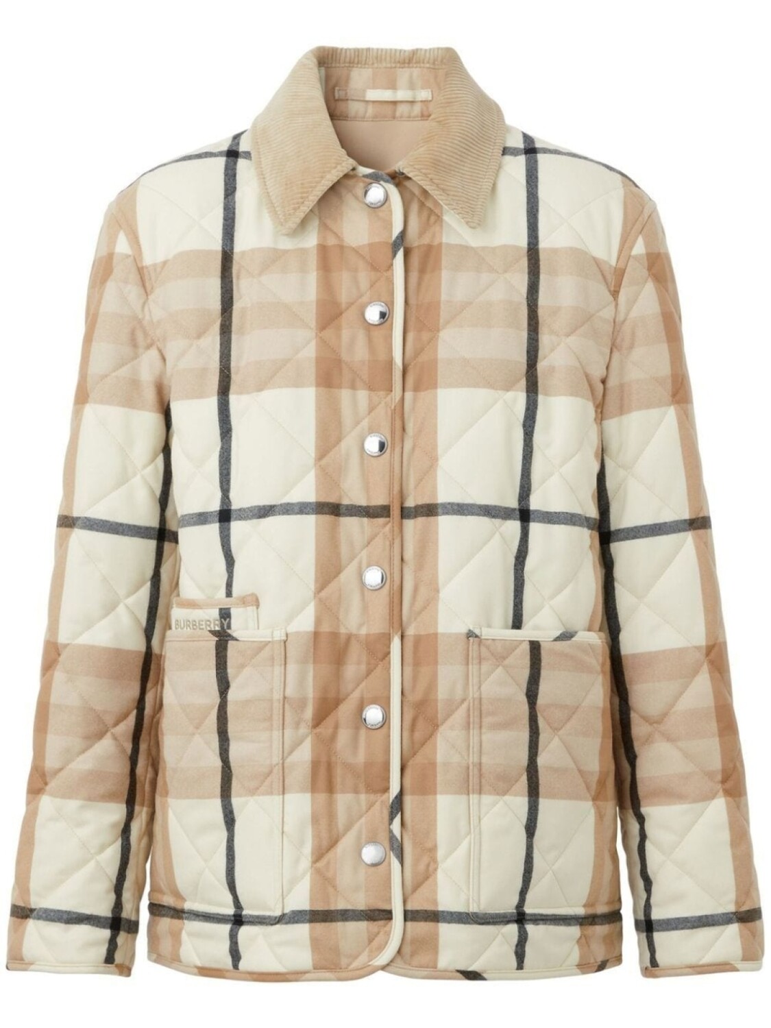 

Стеганая куртка в клетку Vintage Check Burberry, бежевый
