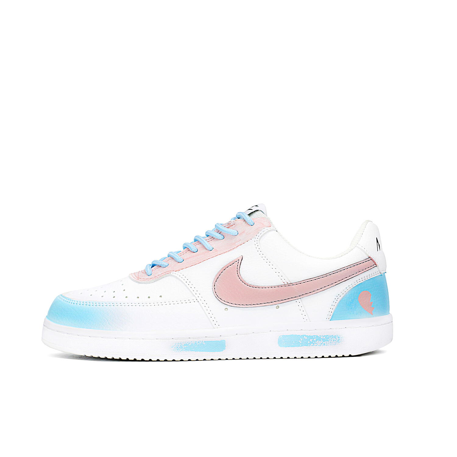 

Кроссовки Nike Court Vision Skateboarding Shoes Women's Low-top Blue/White/Pink, голубой, Синий, Кроссовки Nike Court Vision Skateboarding Shoes Women's Low-top Blue/White/Pink, голубой