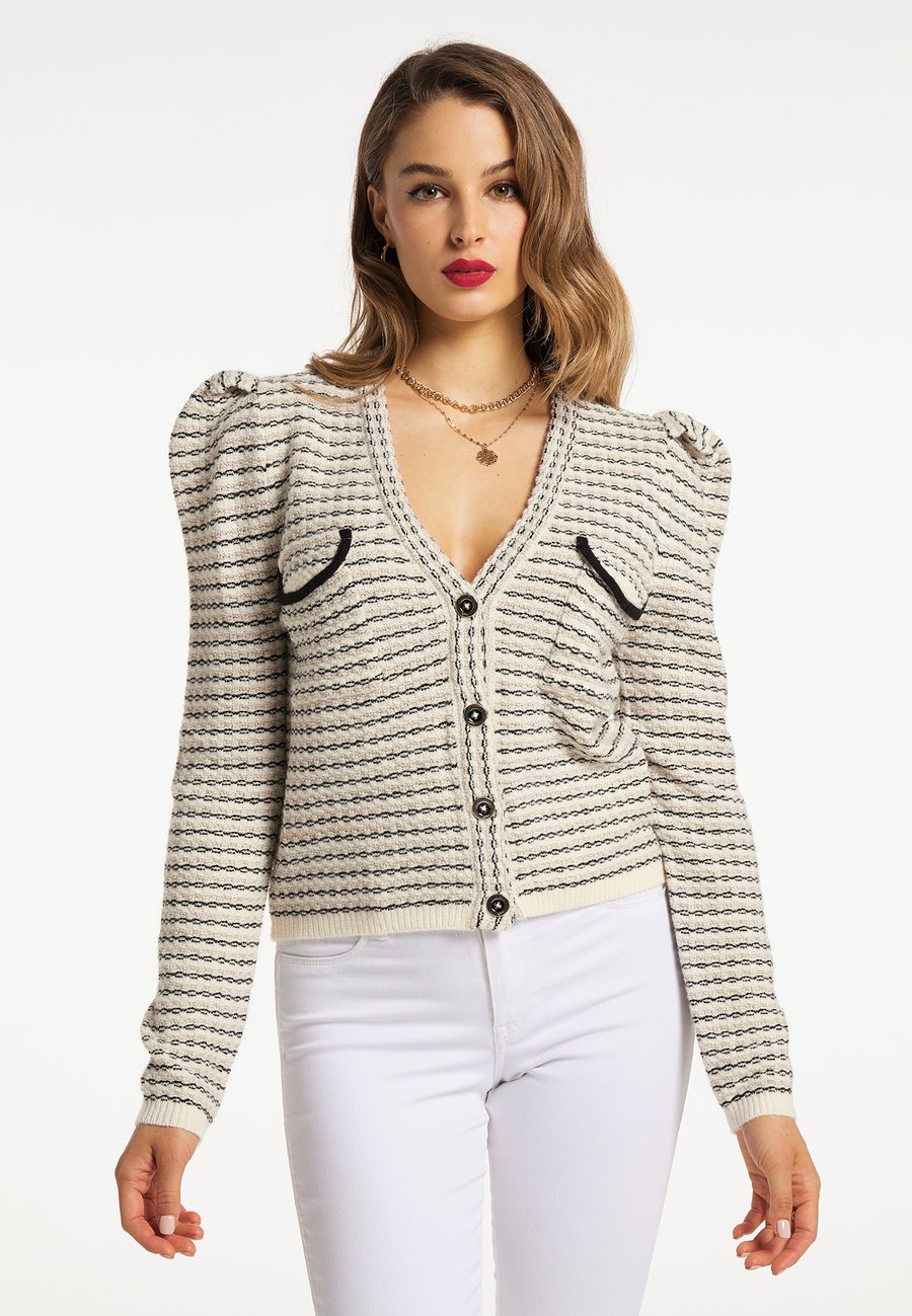 

Кардиган faina Cardigan, Wollweiss Mehrfarbig/Off-White
