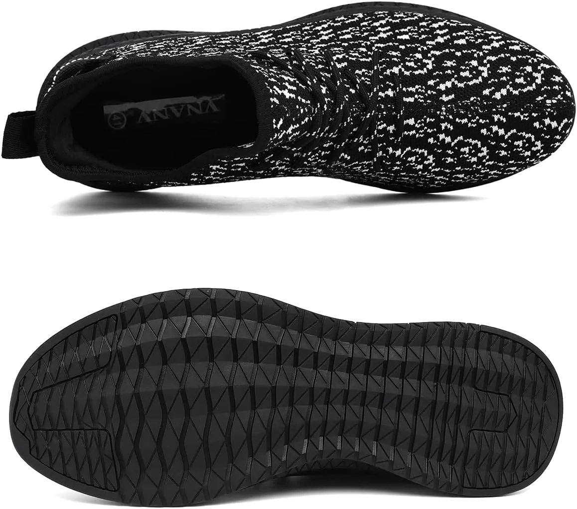 

Мужские слипоны для ходьбы, легкие, дышащие, с противоскользящей подошвой, удобные для бега, спорта в зале, тенниса, стильные кроссовки VNANV, белый