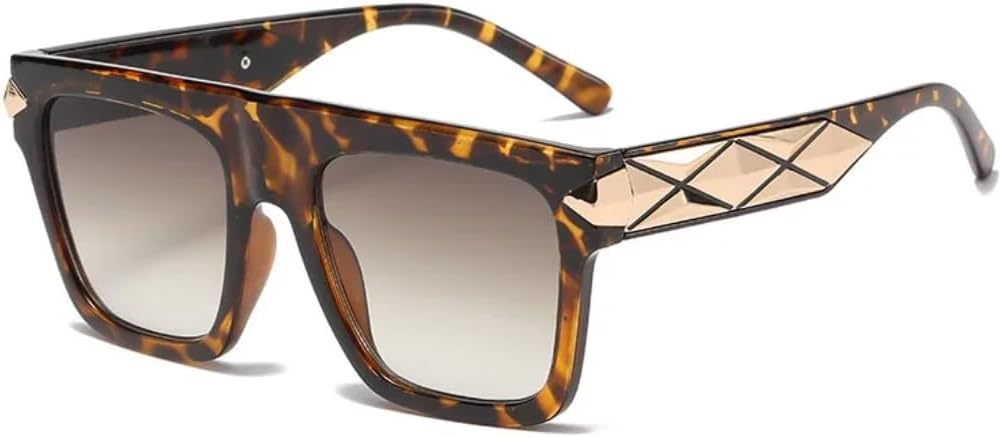 

Модные женские солнцезащитные очки в крупной оправе, роскошные женские солнцезащитные очки в винтажном металлическом стиле с защитой от УФ-излучения UV400 SZVVBKK, Tyj323-6