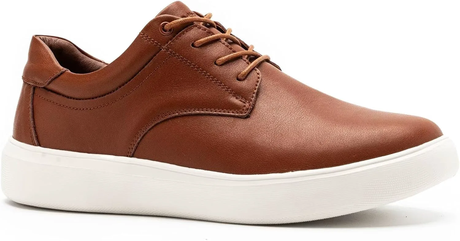 

Мужские ортопедические широкие кожаные туфли OrthoComfoot: удобная поддержка свода стопы, оксфорды для плантарного фасциита, ортопедическая повседневная и деловая обувь для облегчения боли в стопах и пятках, коричневый