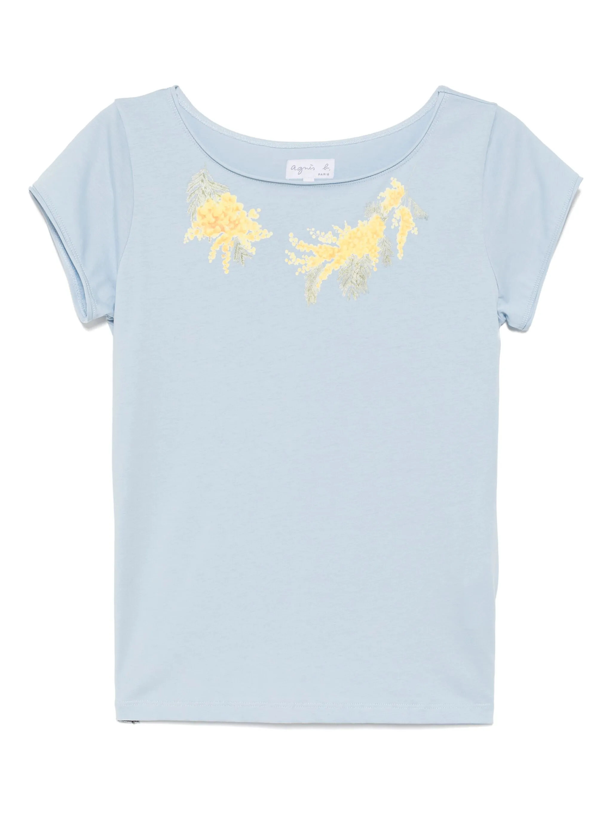 

Футболка с круглым вырезом Agnès B., синий