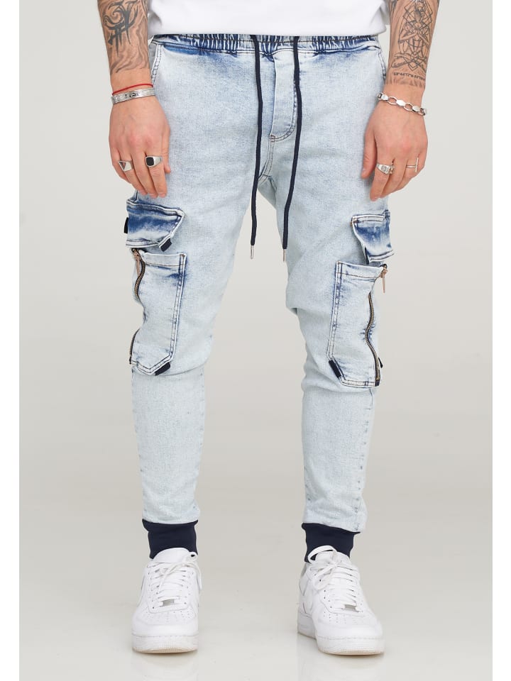 

2Y Брюки-карго MERTY синего цвета