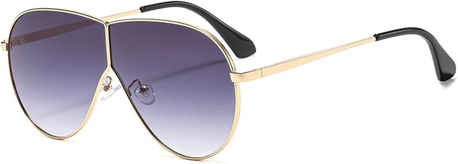 

Солнцезащитные очки Willochra в стиле ретро, ​​модные, пилотные, для женщин и мужчин, увеличенного размера, в винтажной металлической оправе, с плоской верхней частью, солнцезащитные очки-щитки, C3