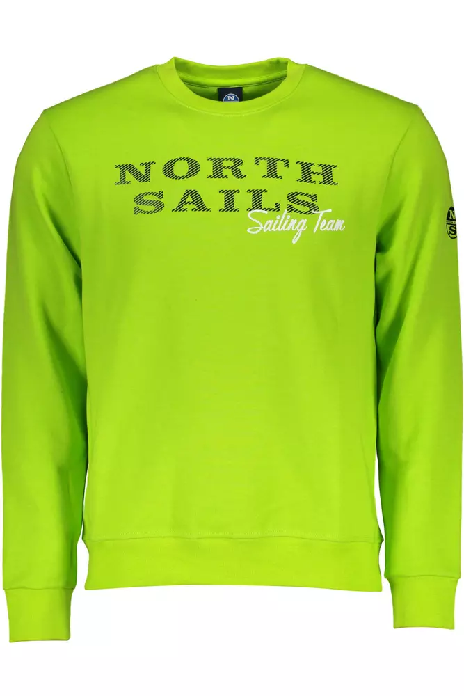

Зеленый хлопковый мужской свитер North Sails