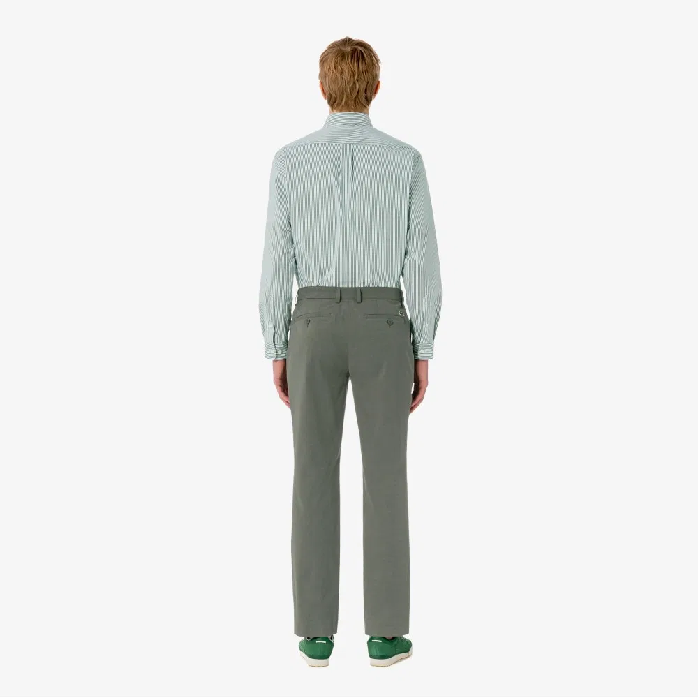 Мужские брюки чинос из пряжи цвета хаки от Lacoste — фото 3